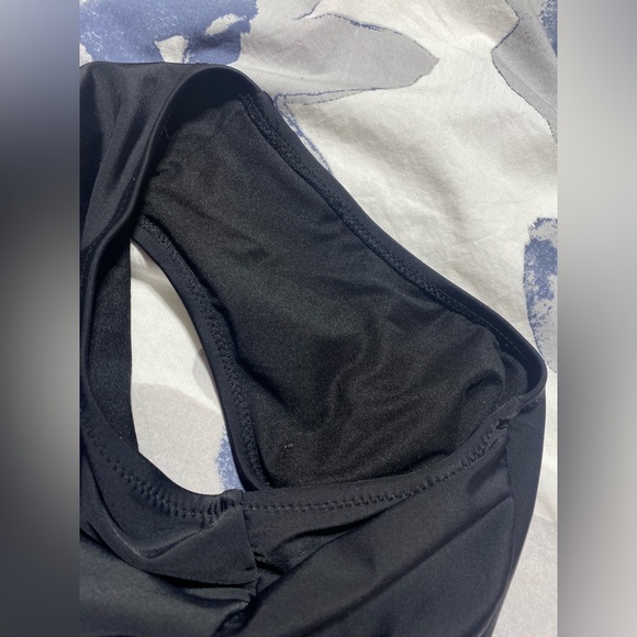 NWT Cupshe Halter Tie Plunge Floral Beachy One Piece Bathing Suit Size Large - Picture 7 of 10